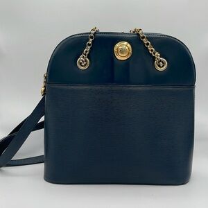 Chloe Leather Chain Handbag Shoulder
Bag Blue Bag.
